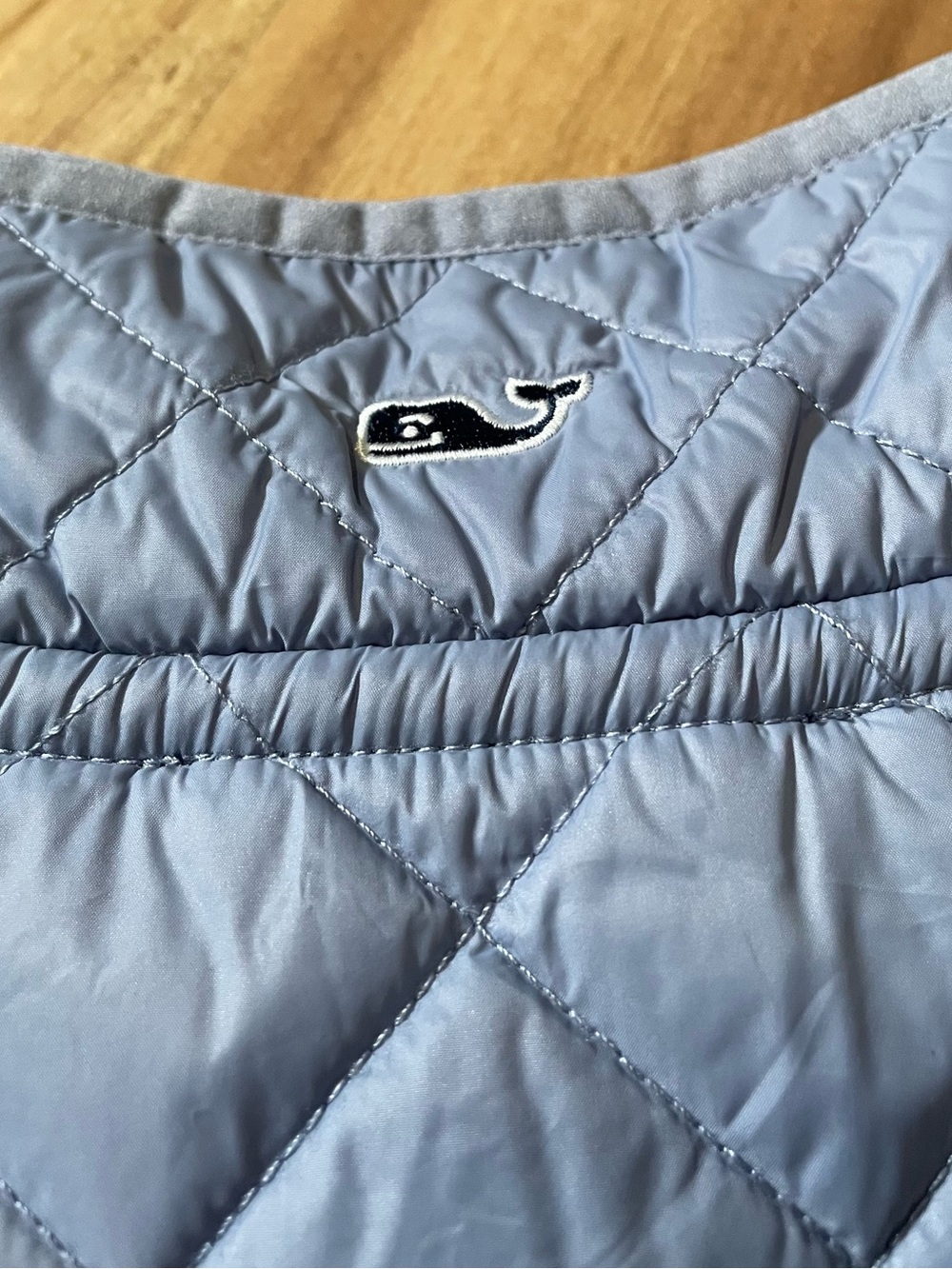 Vineyard Vines Pink & Grey Quilted Yoke Quarter Zip Sweatshirt XS Oversized - Picture 5 of 9